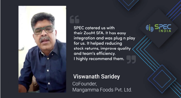 Testimonial by Vishwanath Saridey