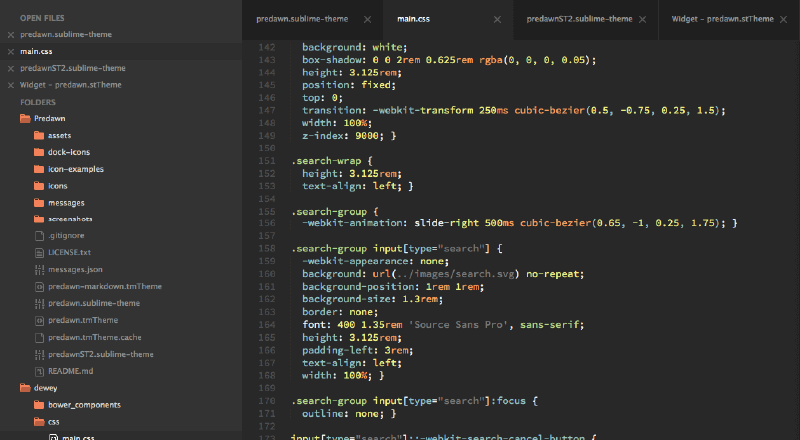 Predawn-theme-for-sublime-text