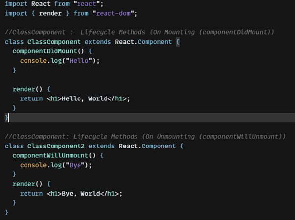 Lifecycle-method-class-component