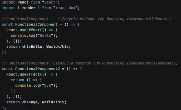 Lifecycle-method-functional-component