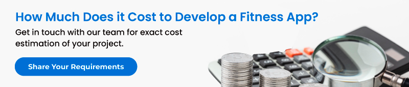 Fitness app development CTA