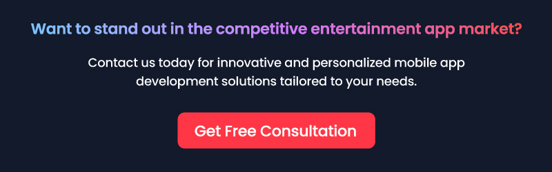 Entertainment app development Inquiry