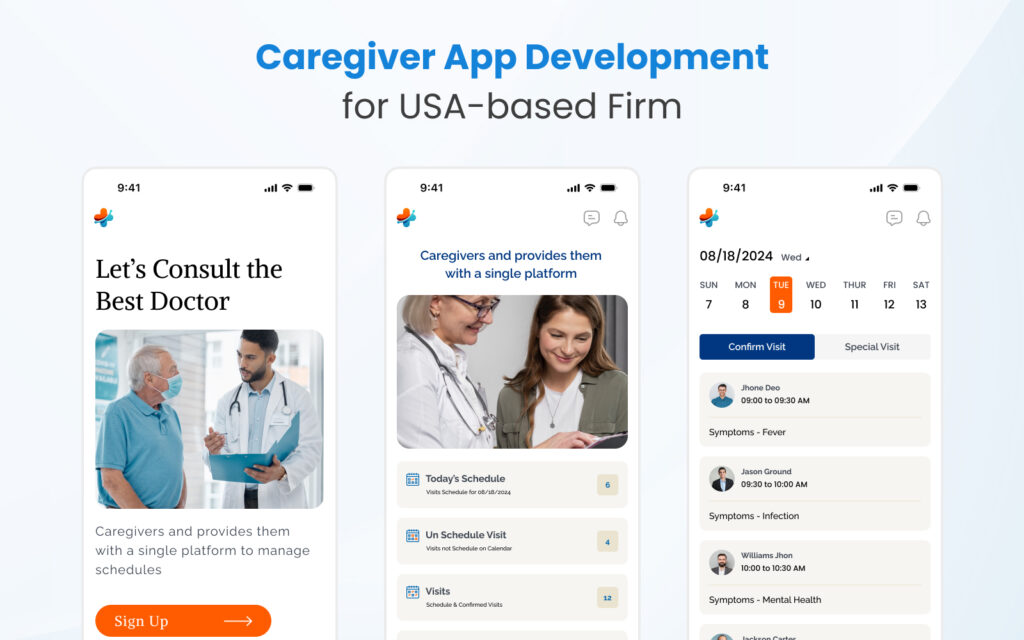 Caregiver App Development for Healthcare