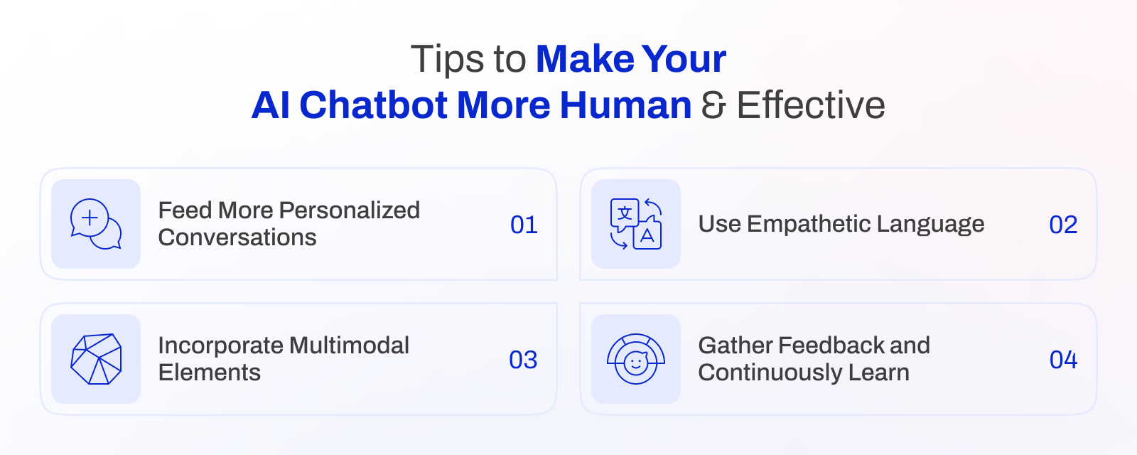 Tips to make your AI chatbot more humane