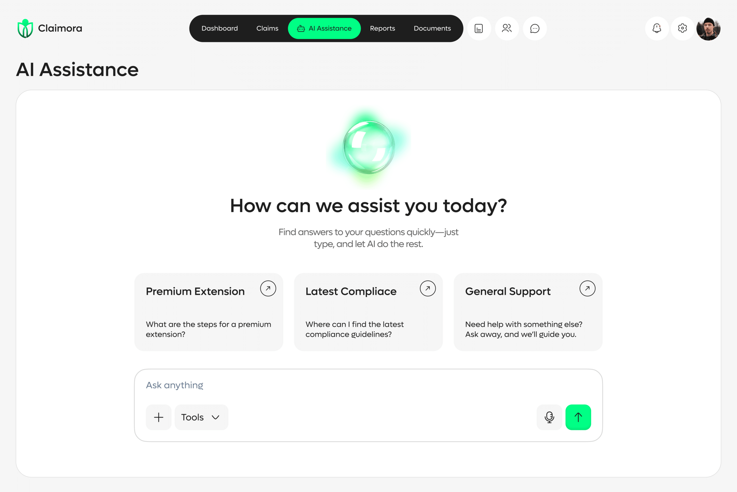 AI-Powered Claims Assistance Platform Development