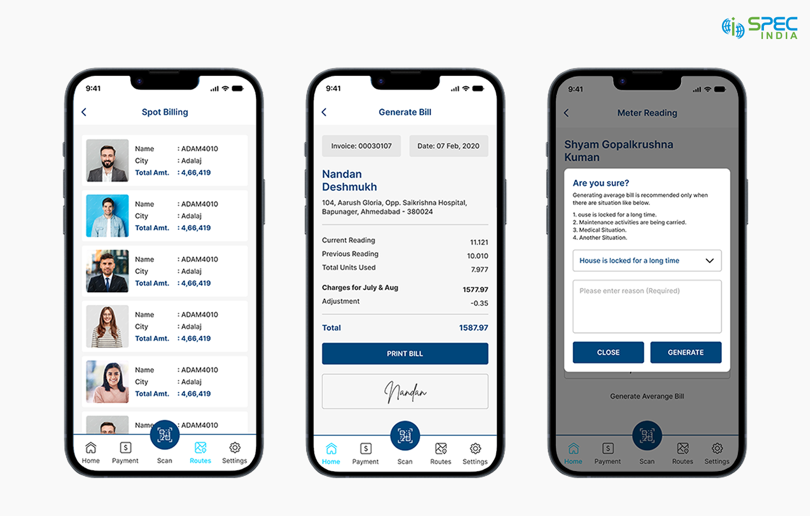 Meter Reading App for Utility