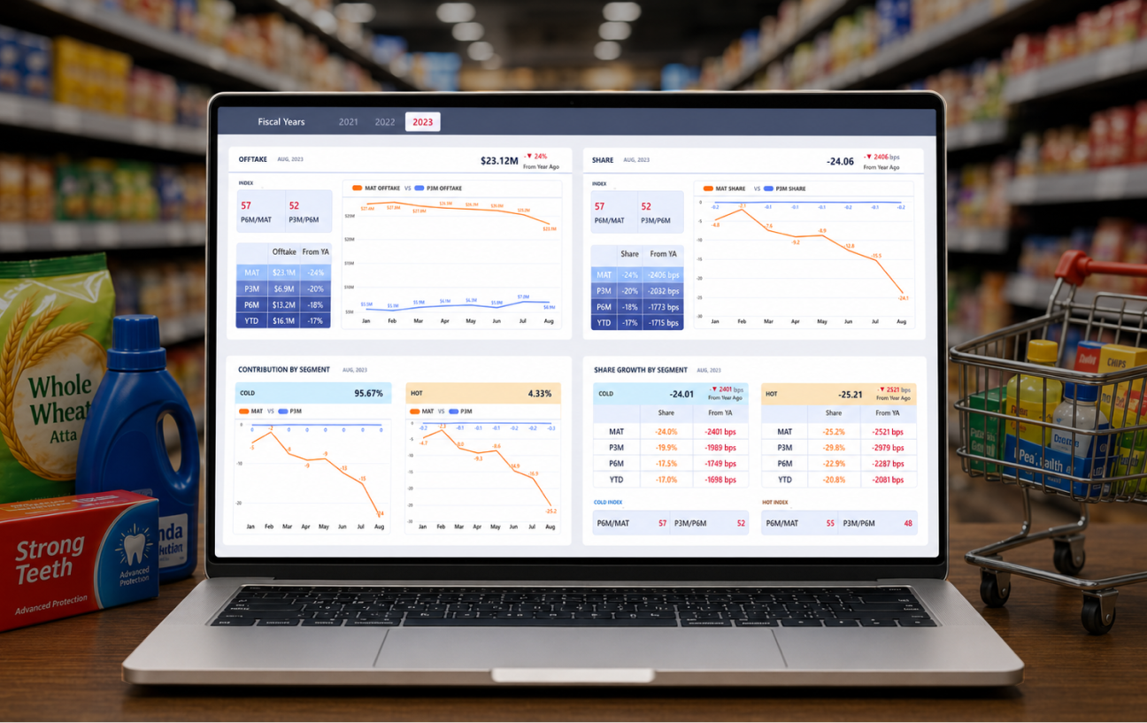 Custom FMCG Sales Dashboard Development